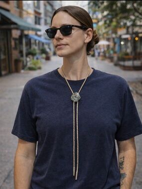 Vintage Western Bolo Necktie Necklace